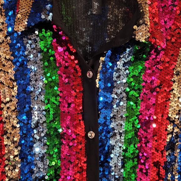 Sequin Rainbow Dress - Picture 6 of 11